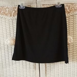 Black stretch mini skirt